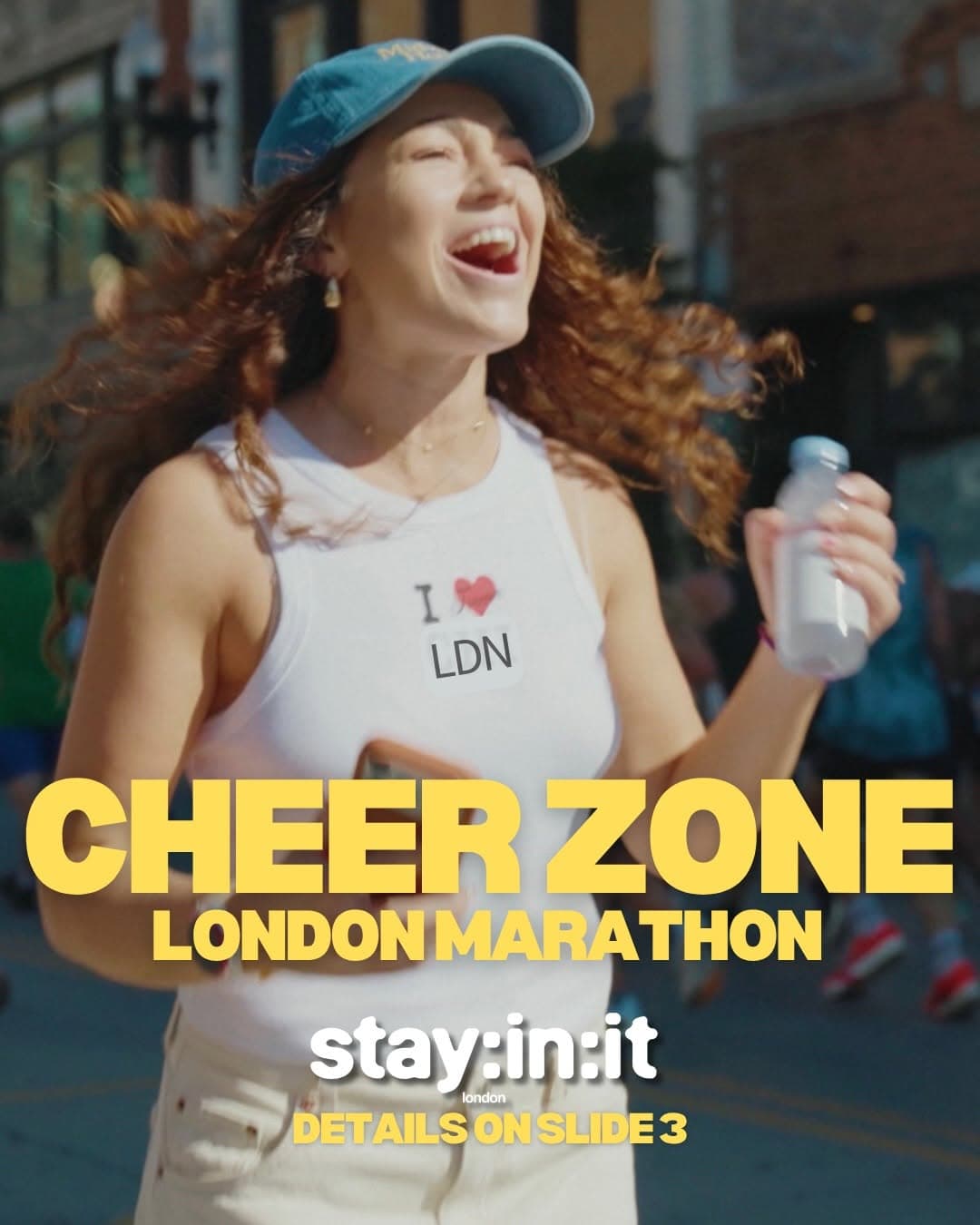 London Marathon Cheer Zone at 35km