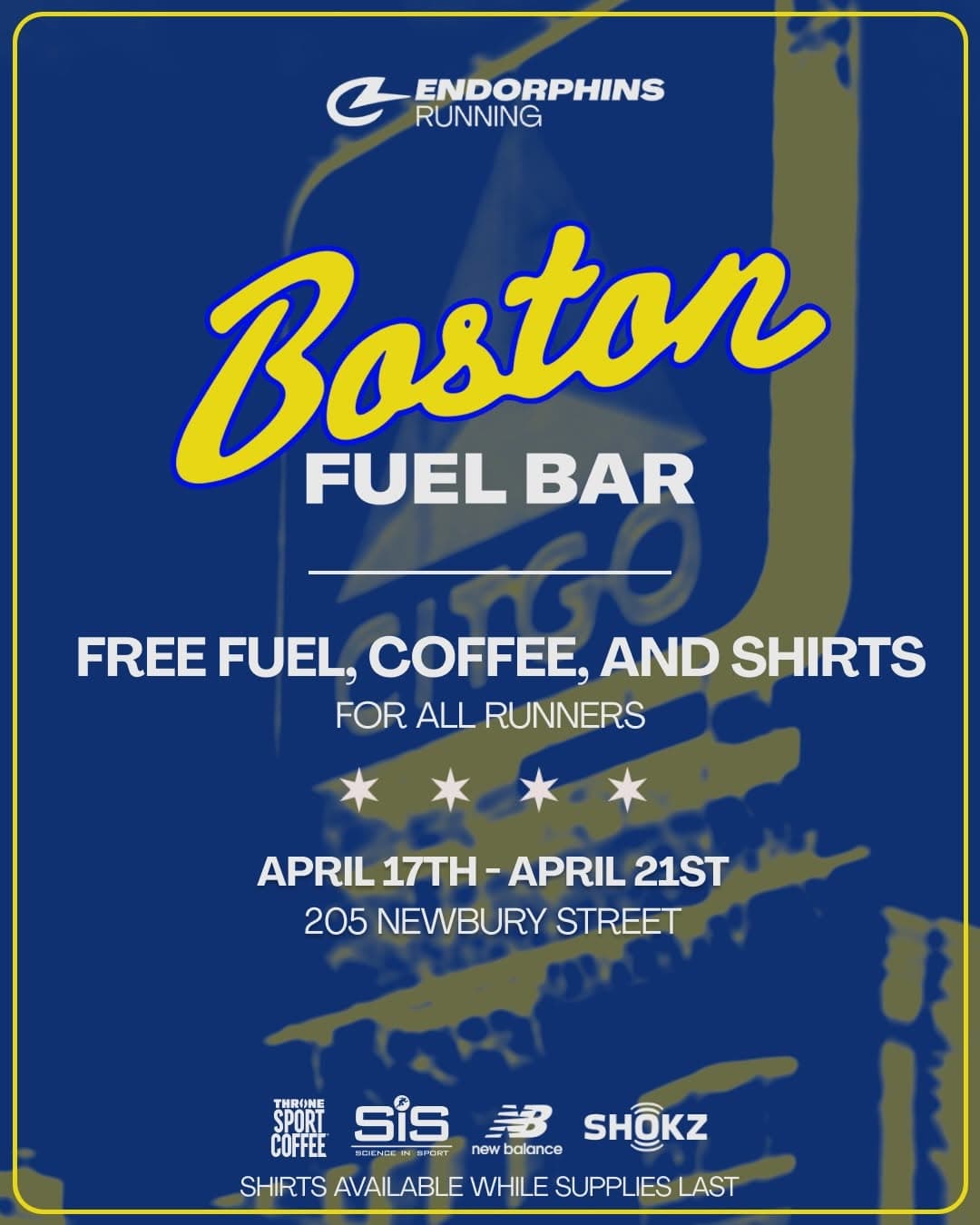 Endorphins Fuel Bar (Boston Marathon)