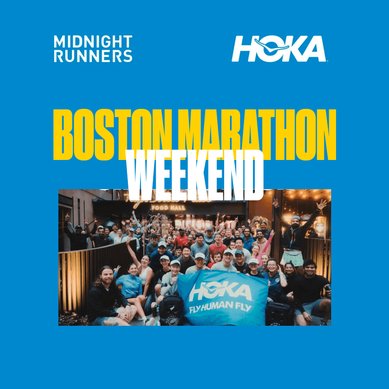 Midnight Runners x Hoka Boston Marathon Weekend