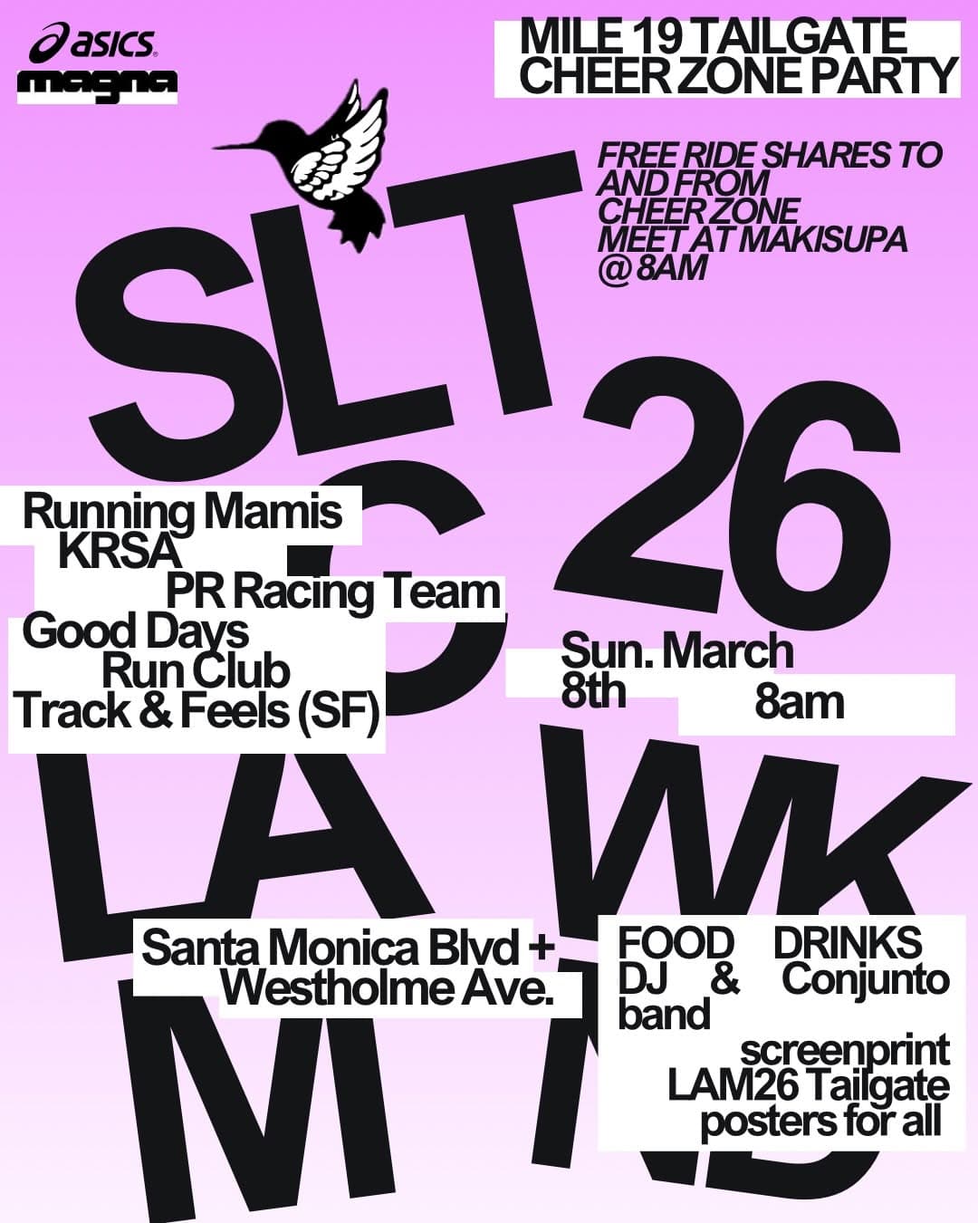 Mile 19 Tailgate Cheer Zone Party