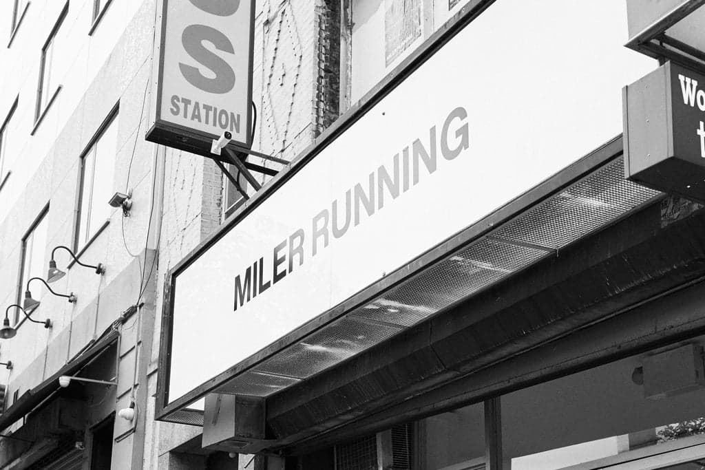 Miler Running NYC Marathon Pop-up