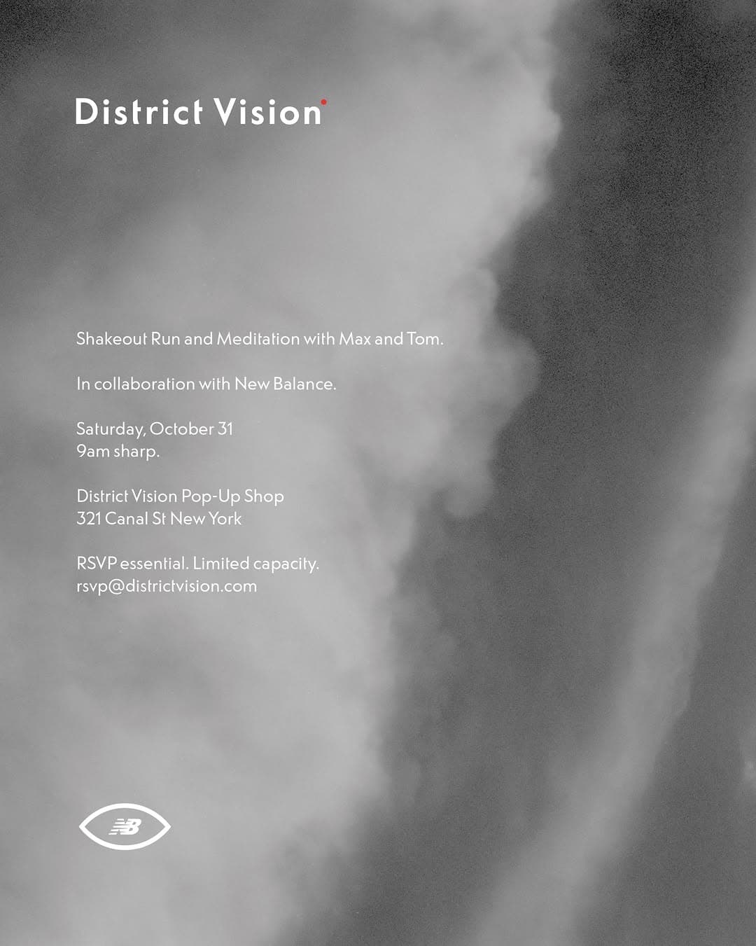 District Vision NYC Marathon Pop-Up Shop