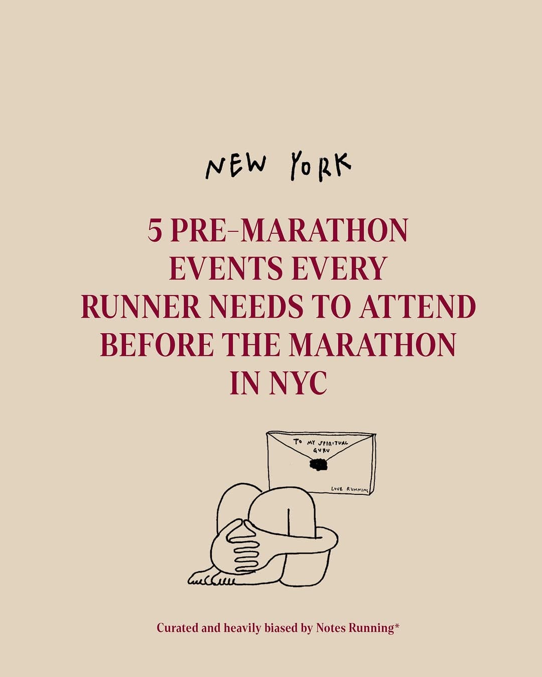 Notes Running NYC Marathon Week