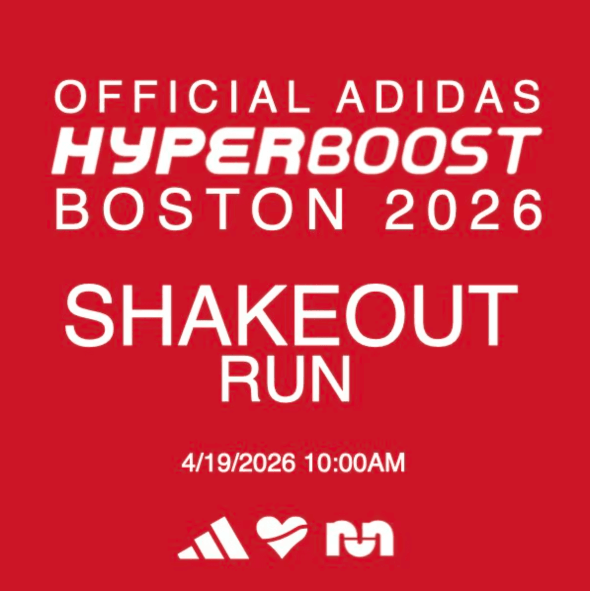 Official adidas Hyperboost Boston 2026 Shakeout