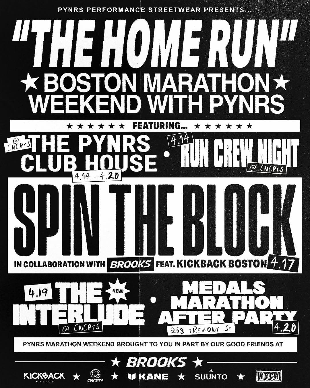 Boston Marathon Weekend with PYNRS ("The Home Run")